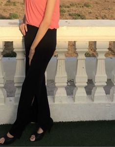 Black Maxi Dress with one side  Slits