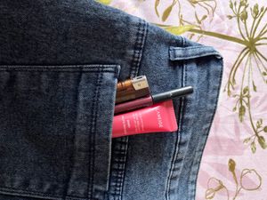 Stylish Dark Wash Denim Pants