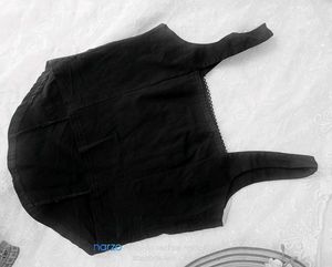 Black Corset Style Tank Top