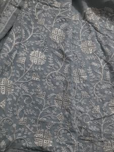 Luckhnawi Pure Georgette Saree