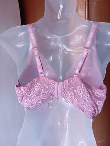 Lace Padded Bra - Pink
