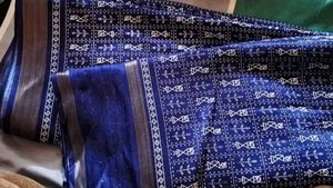 New Navy Blue saree with blouse piece