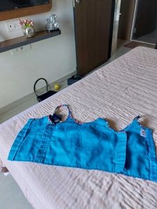 Blue Ethnic Print Kurta Set