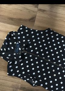 Polka Dot Zipper Romper