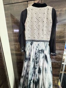 Elegant Gown - Tie-Dye Print