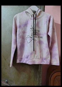 Tie-Dye Hoodie with Inspirational Text