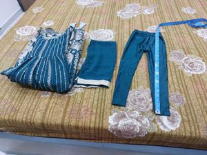 Beautiful Teal Embellished Anarkali Gown