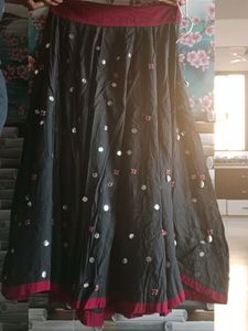 Black Colour Chaniya For Women.... Navratri