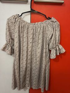Off-Shoulder Ruffled Sleeve Top