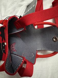 Red Knit Cat Crossbody Bag