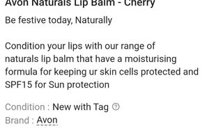 Avon Naturals Lip Balm - Cherry