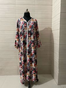 Boho Vibrant Floral Print Maxi Dress