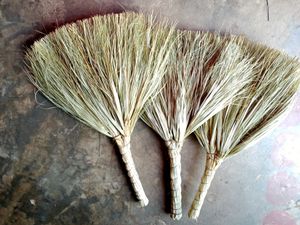 3 pees /-  Natural Grass Brooms