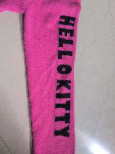 Kawaii Y2K Pink Hello Kitty Fuzzy Sweater