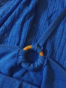 Royal Blue Knit Top