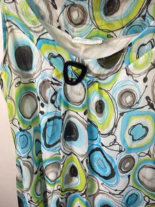 Boho Circle Print Sleeveless Dress