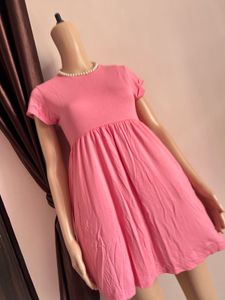 Cute Pink Babydoll Dress