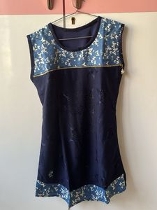 Stylish Navy Blue Tunic Top