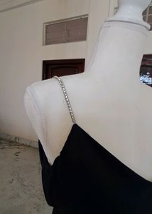 Party Gown with back cowl neck and slits on both s