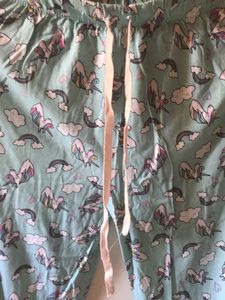 Unicorn And Rainbow Blue Long Pyjama Pants