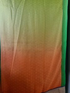 Vibrant Green Saree with Embellished Border