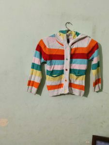 Colorful Striped Cardigan