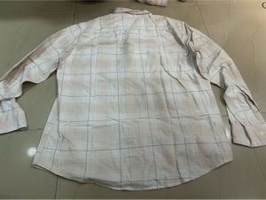 Classic Checked Beige Long Sleeve Shirt