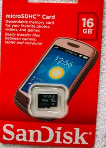 SanDisk 16GB microSDHC Card