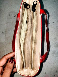 Red &amp; White Handbag