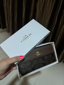 Coach Signature Brown Wallet