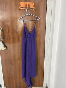 Purple Spaghetti Strap Maxi Dress