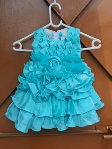 Blue Color Babygirl Dress
