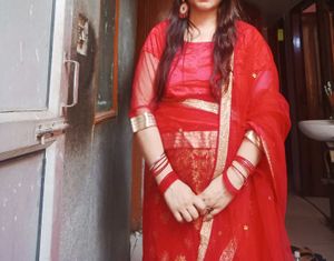 Red &amp; Gold Lehenga Choli Set