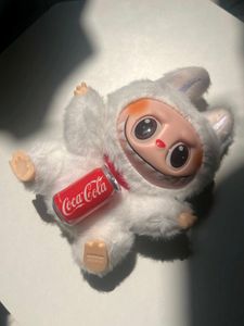 Cute Labubu Toy with Coca-Cola Can