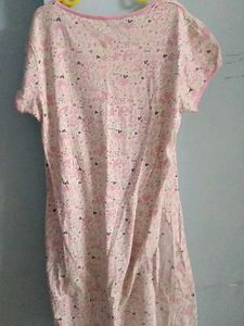 Cute Pink Print Dress
