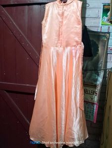 Elegant Ethnic Peach Gown 🎀