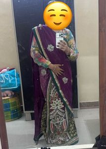 Elegant Embroidered Saree