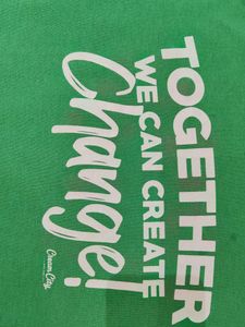 Green Graphic T-Shirt - Together We Can Create Cha