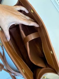 Miraggio Brown Leather Tote Bag
