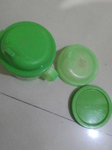 Baby Squeezy Feeding Silicon Bottle &amp; 2 Sipper