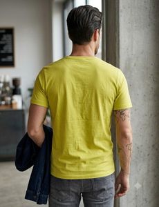 ESPRIT Men's Yellow LAX Graphic T-Shirt