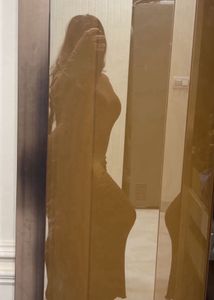 Ribbed Knit Long Sleeve Dress