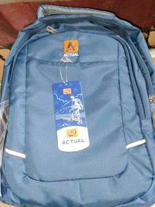 ACTUAL Unisex Navy Blue Laptop Backpack |