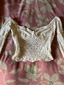 Elegant Lace Off-Shoulder Top