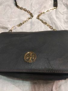 Tory Burch Black Leather Crossbody Bag