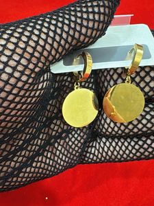 Gold Medusa Head Hoop Earrings