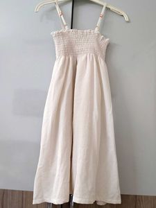Charming Floral Smocked Strap Dress