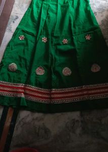 Green Embroidered Rajputi poshak