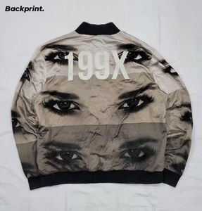 Bl**d Brother Graphic Print Bomber Jacket