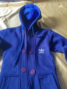 Adidas Blue Hooded Jacket